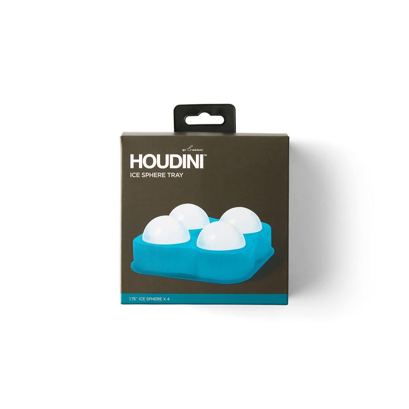Houdini Large Sphere Ice Tray Mold, Makes Four Ice Balls, Blue - Image 5